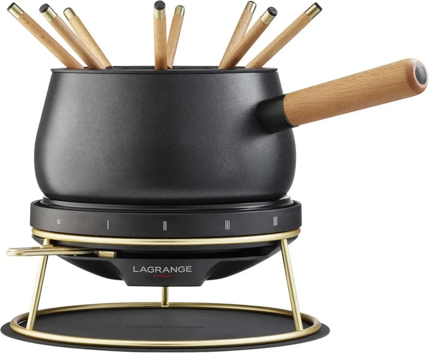 Appareil à Fondue Électrique LAGRANGE Héritage, 8 Personnes, 1,5 L, Thermostat Ajustable, 1200 W